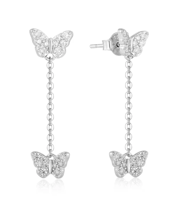 עגילי butterfly